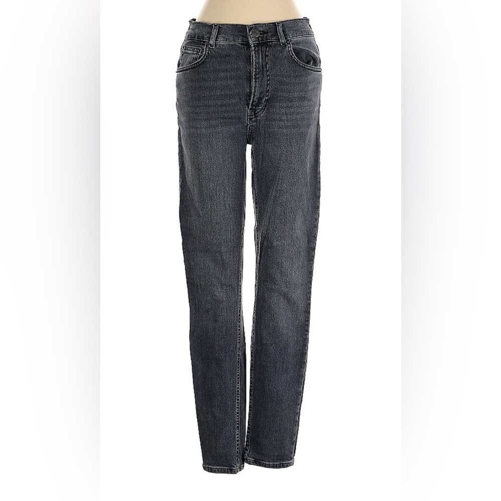 Dark washed straight leg reformation jeans